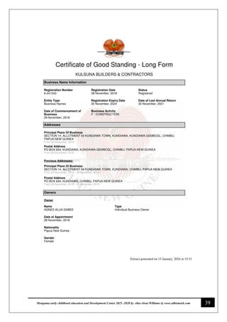 39
Monguma early childhood education and Development Center 2025 -2028 by elias elwai Williams @ www.edbismark.com
 