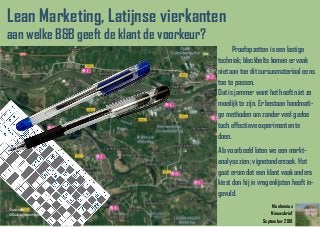 Monhemius
Nieuwsbrief
September 2019
Proefopzetten is een lastige
techniek; blackbelts komen er vaak
niet aan toe dit curs...