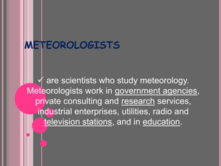 history of meteorology and weather instrument | PPTX