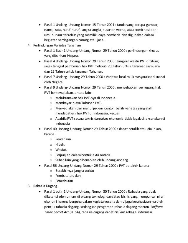 UndangUndang MacamMacam Hak Atas kekayaan Intelektual