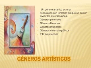 Géneros literarios: