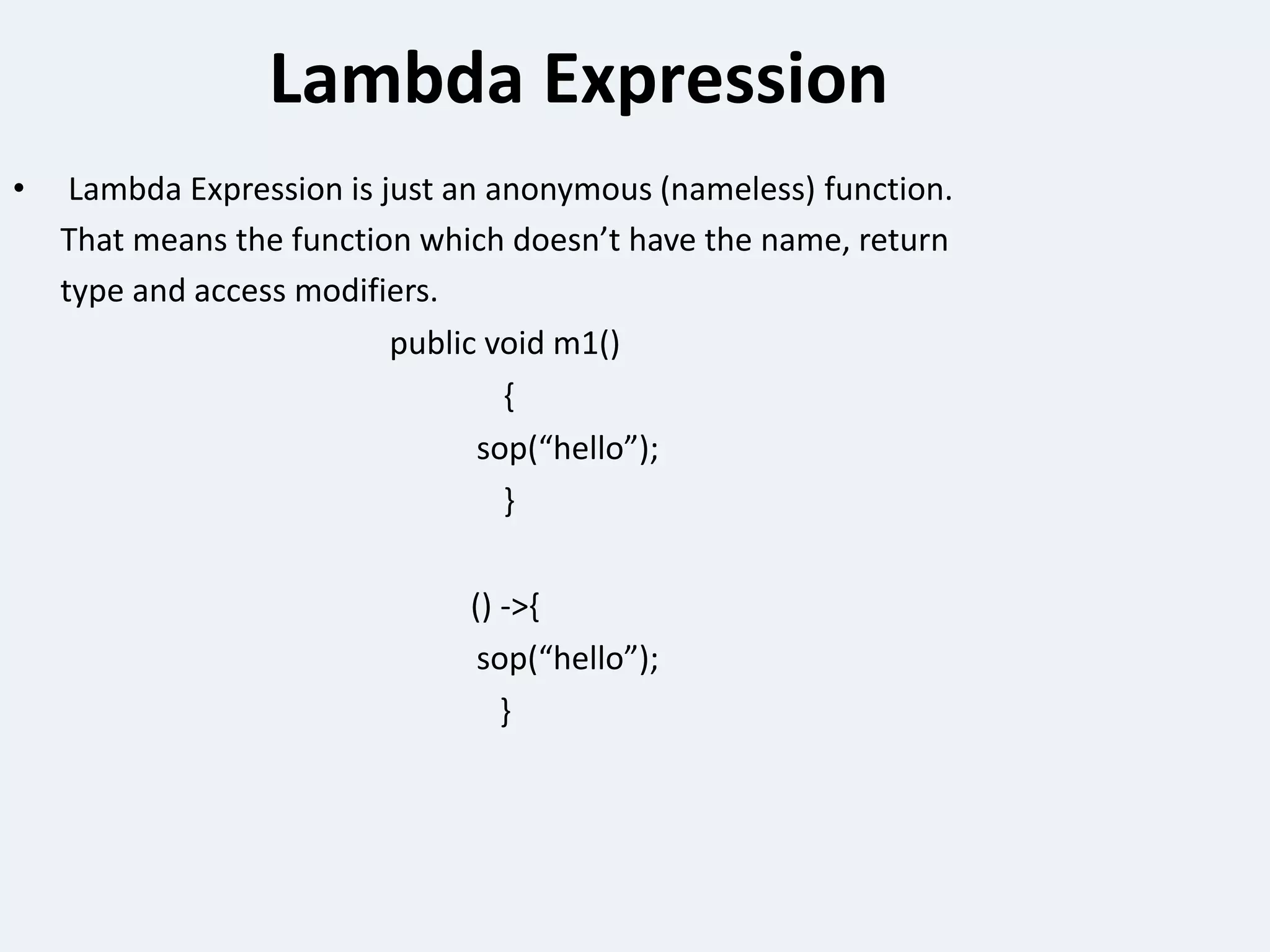 Java 8 new features ppt