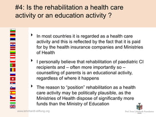 #5: What is the educational background /
degree of the specialist in rehabilitation?

          ‣     There is a broad var...