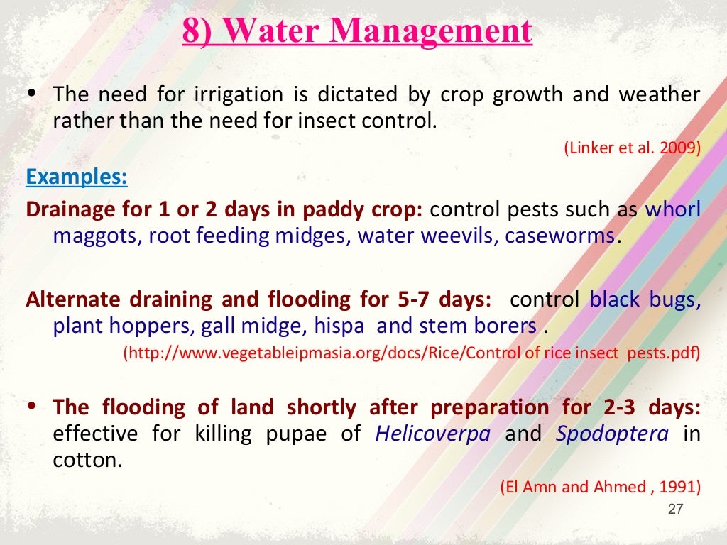 Insectpest management in Organic Agriculture Options and Challeng…