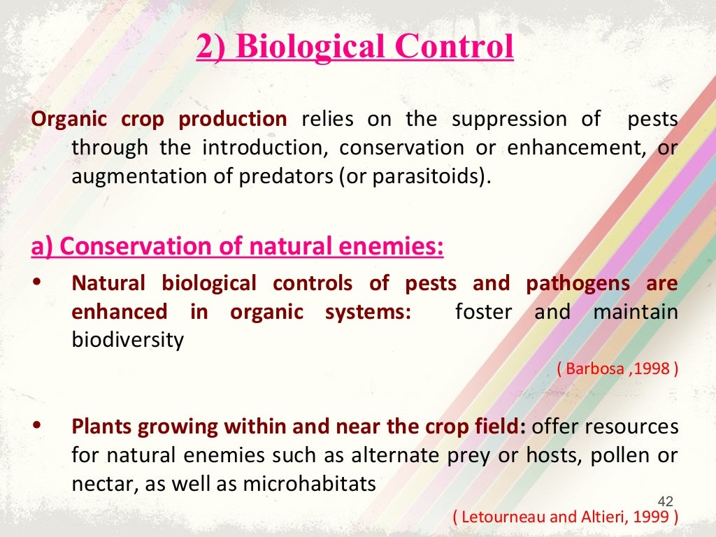 Insectpest management in Organic Agriculture Options and Challeng…