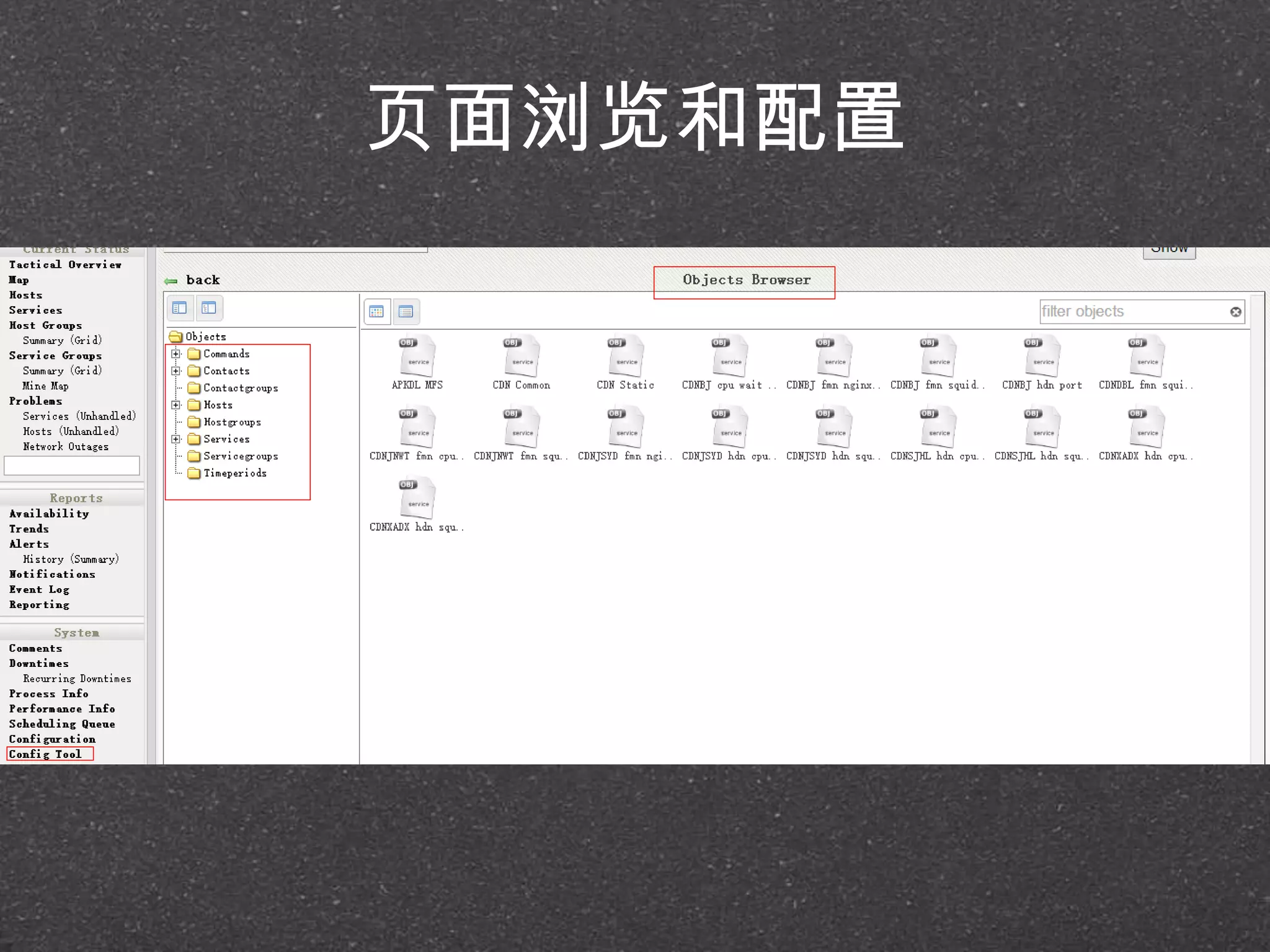 页面浏览和配置
 