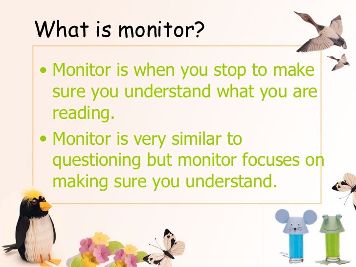 Monitor And Clarify