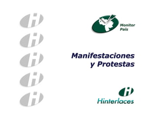 Manifestaciones 
y Protestas 
Monitor 
País  