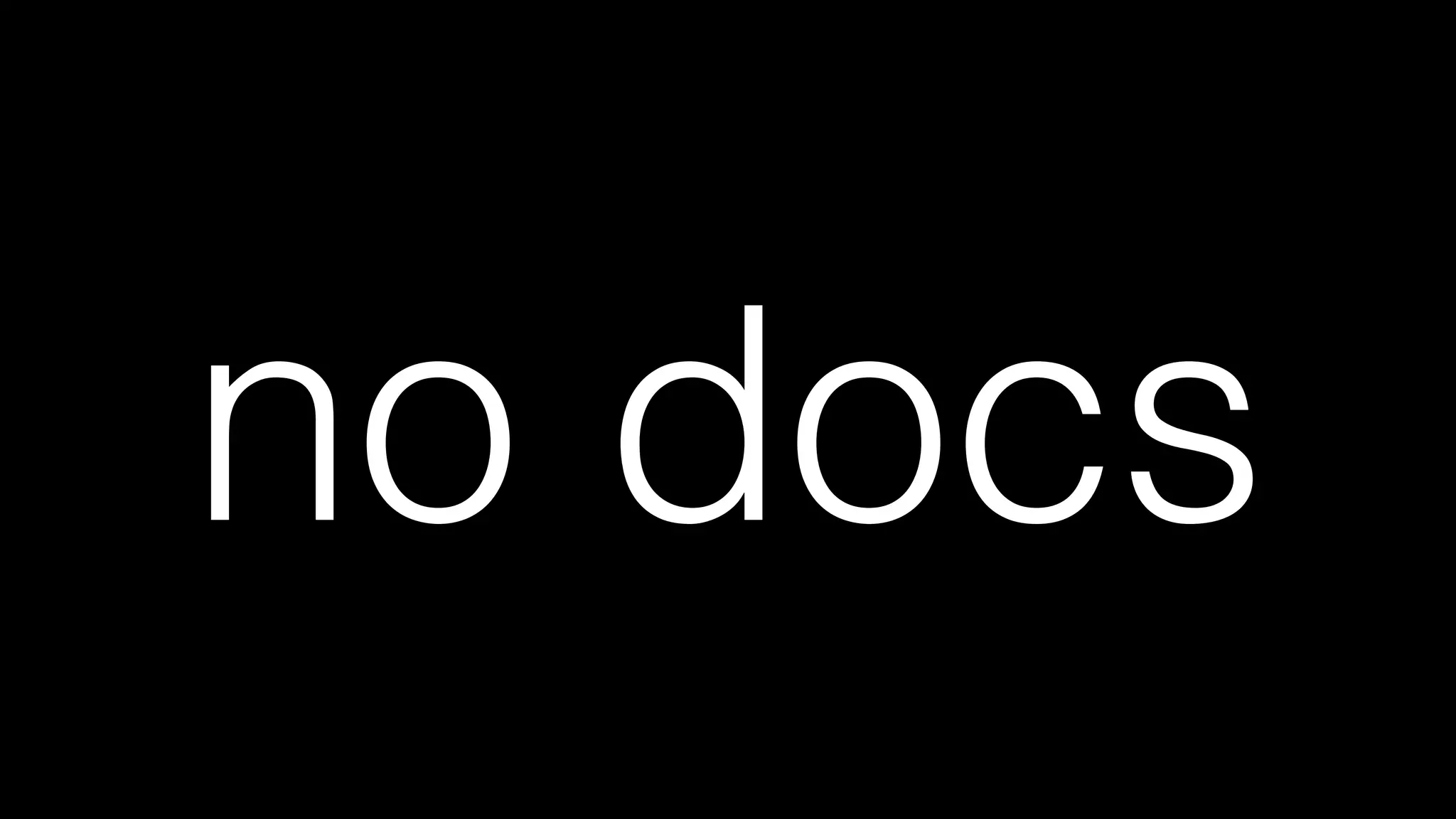 no docs
 
