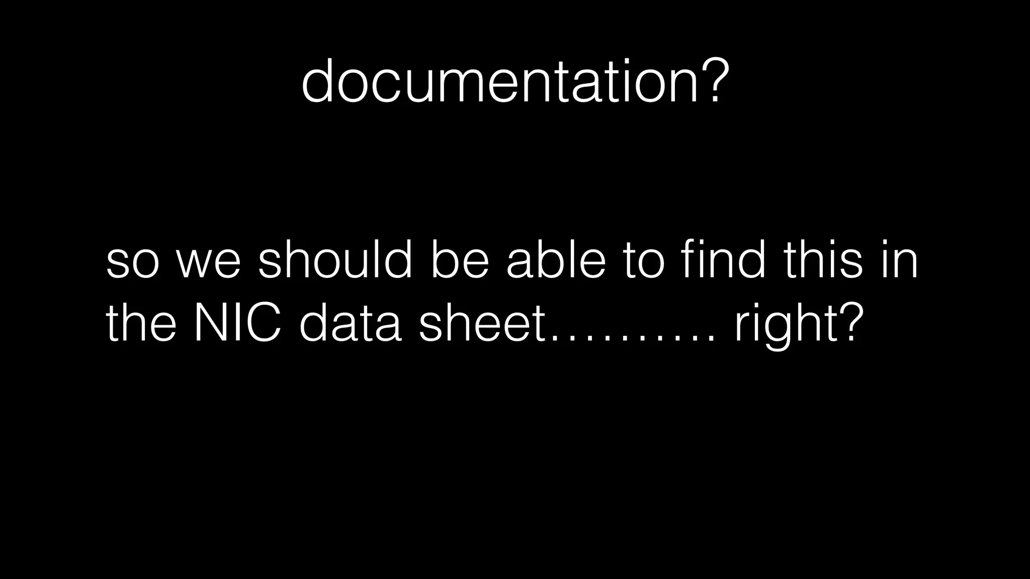register read
• this driver, like many others, gets some stats from the NIC
• it does this by reading register values
 