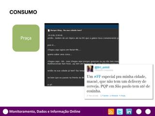 CONSUMO



      Praça




Monitoramento, Dados e Informação Online
 