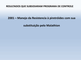 Programa de monitoramento da susceptibilidade de Aedes aegypti aos inseticidas utilizados para seu controle no Estado de São Paulo