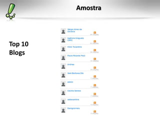 Amostra




Top 10
Blogs
 