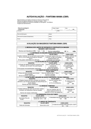 Instrutivo do Programa Estadual de Controle de Qualidade em Mamografia Página 36
 