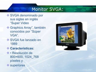 Tipos De Monitores | PPTX