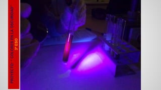 PROYECTO: “ COLORES EN LA OSCURIDAD”
3º ESO
PROYECTO: “ COLORES EN LA OSCURIDAD”
PROYECTO: “ COLORES EN LA OSCURIDAD”
3º ESO
: “ COLORES EN LA OSCURIDAD”
3º ESO
3º ESO
 