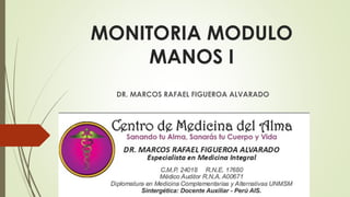MONITORIA MODULO
MANOS I
DR. MARCOS RAFAEL FIGUEROA ALVARADO
 