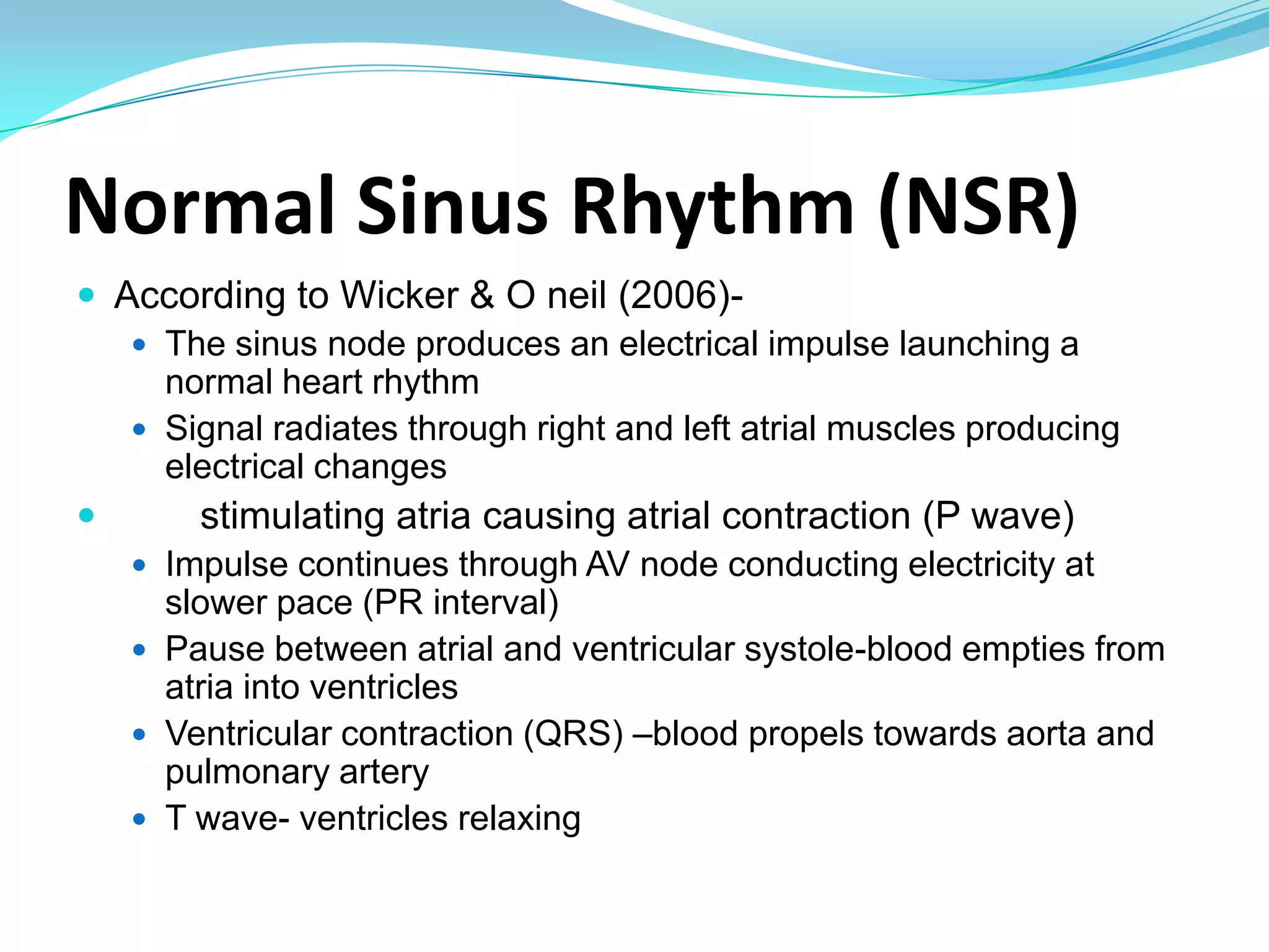 How is it done?Usually performed when patient at restUpto 10 ECG sticky pads/self adhesive electrodes are attached on the skin of the arms leg and chest.  Three lead ECG is most common and the 12 lead ECG gives 12 points of view so heart activity can be accurately analysed.     (chest may need to be shaved)