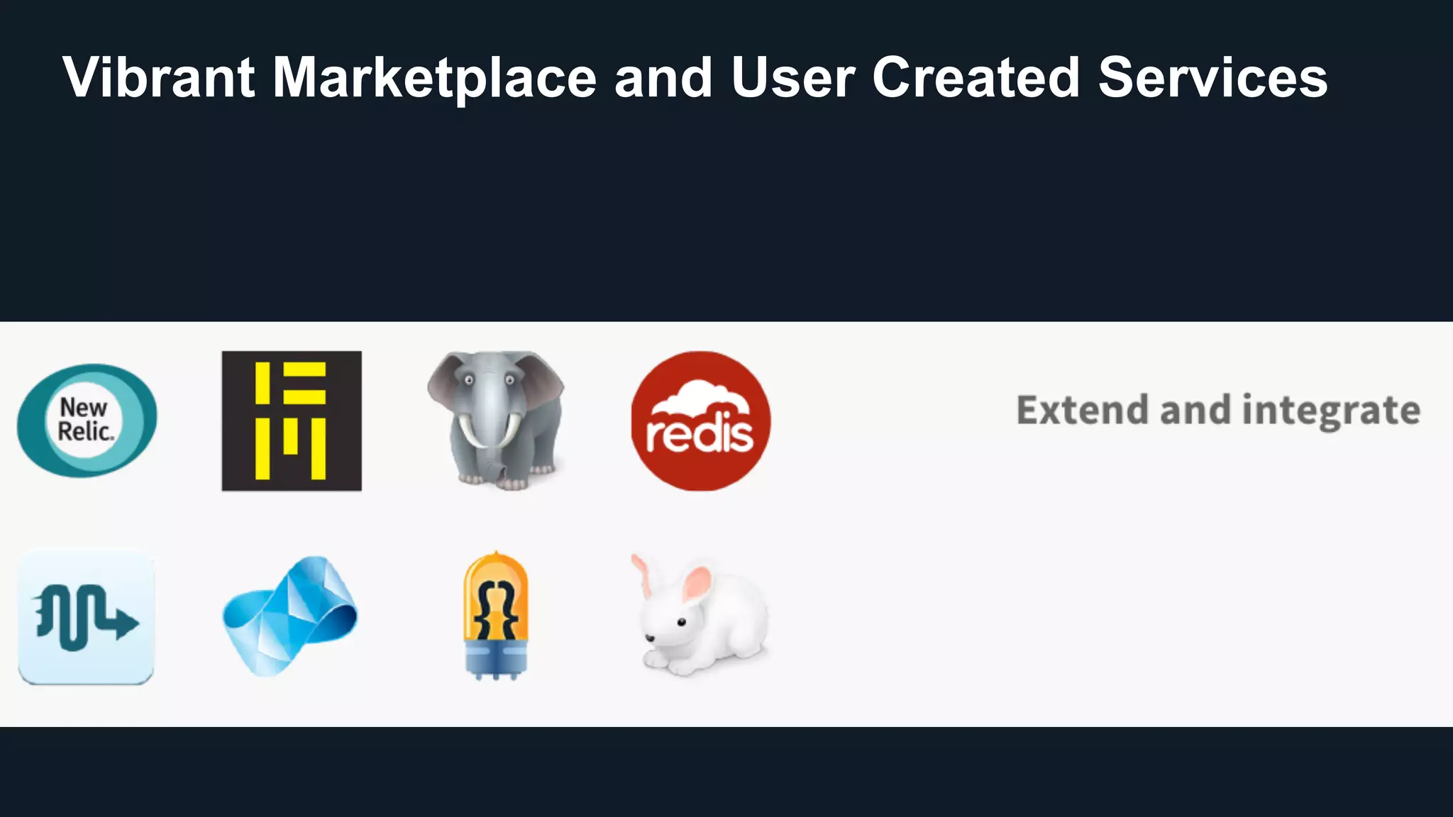 Vibrant Marketplace and User Created Services
 