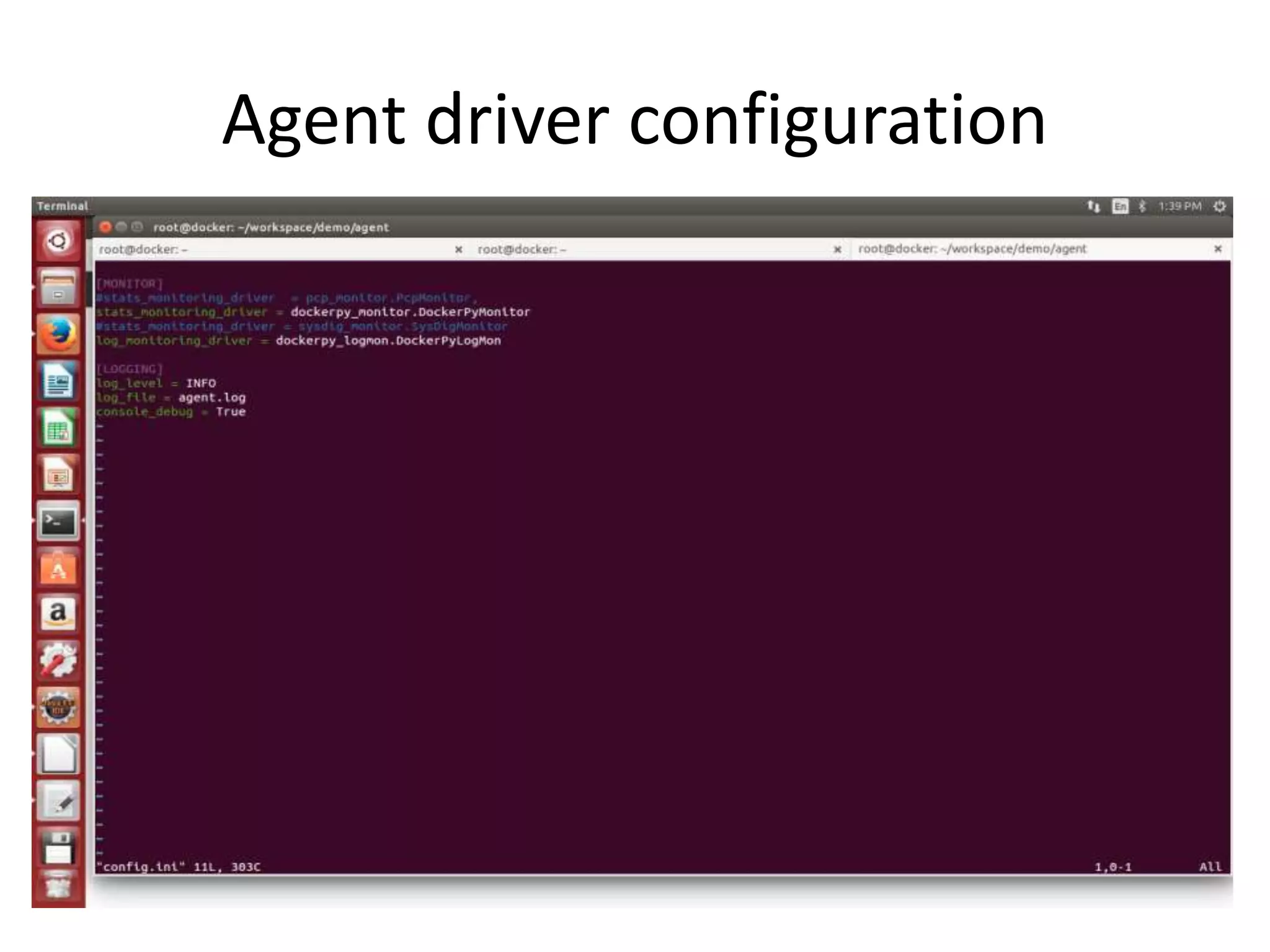 Agent driver configuration
 