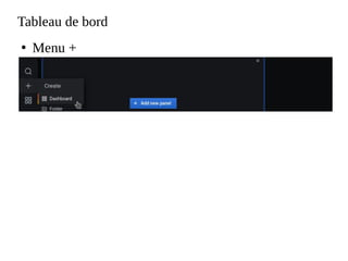 Tableau de bord
●
Menu +
 