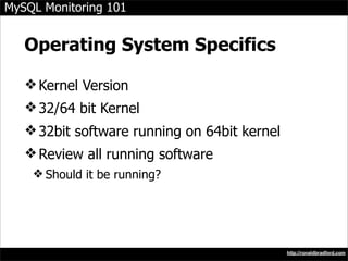 MySQL Monitoring 101 Slide 24
