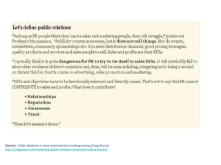 Source:  Public Relations is more important than making money (Craig Pearce) http://craigpearce.info/marketing/public-relations-important-making-money/ 