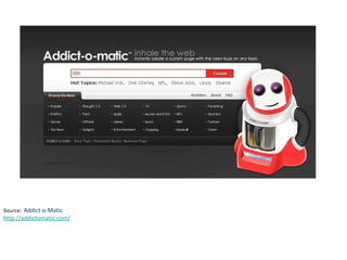 Source:  Addict-o-Matic http://addictomatic.com/ 