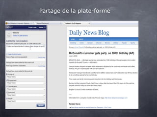 Partage de la plate-forme

 