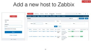 Add a new host to Zabbix
23
 