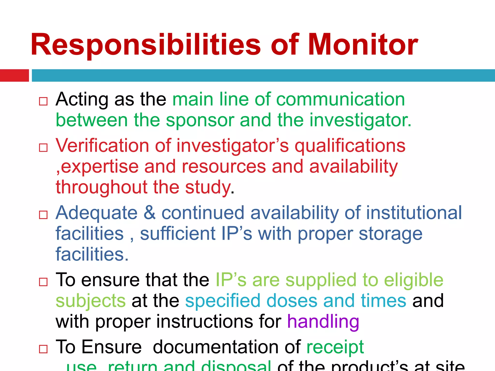 Monitoring and auditing in clinical trials | PPTX