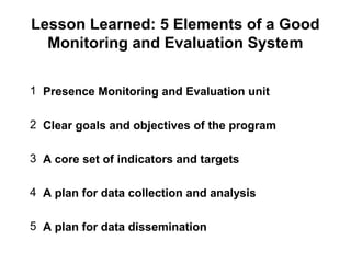Monitoring and evaluation for hiv | PPT