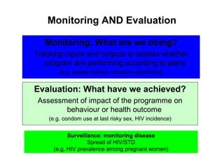 Monitoring and evaluation for hiv | PPT