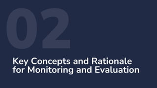 Training Module on Monitoring and Evaluation in the context of ...