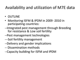 Monitoring and evaluation results of ciat pabra isfm v2 [autosaved]