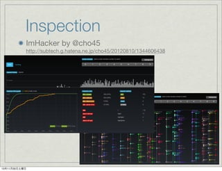 Inspection
ImHacker by @cho45
http://subtech.g.hatena.ne.jp/cho45/20120810/1344606438

13年11月30日土曜日

 