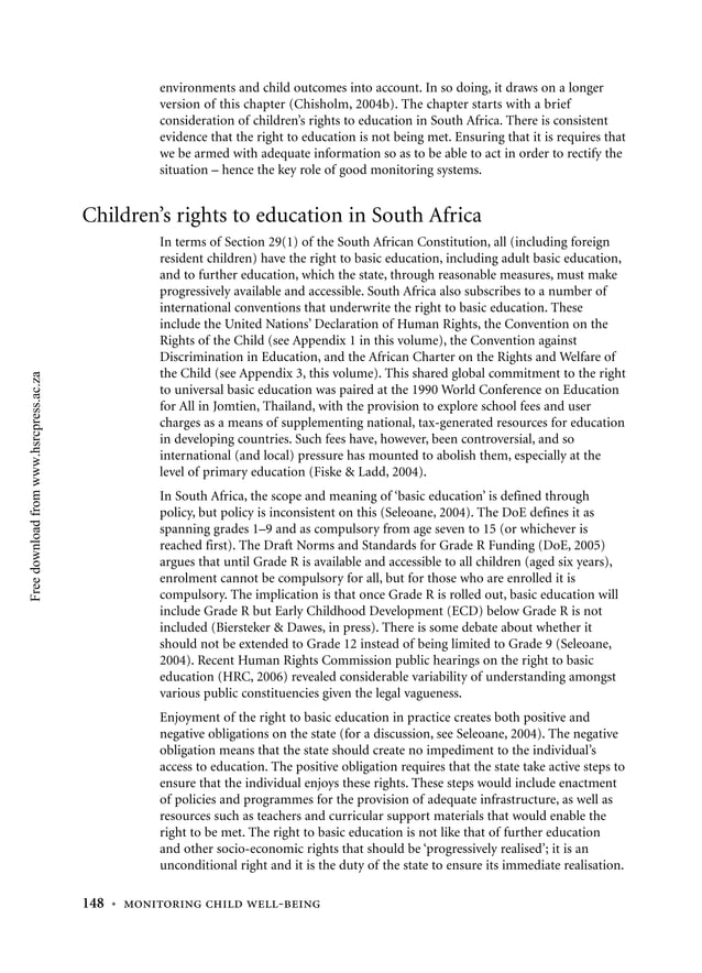 Monitoring Children's Rights To Education | PDF