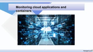 Monitoring cloud applications and
containers
 