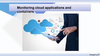 Monitoring cloud applications and
containers
 