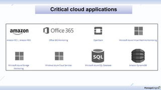 Critical cloud applications
 