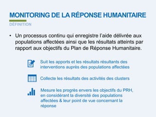 Monitoring de la  réponse Humanitaire.ppt
