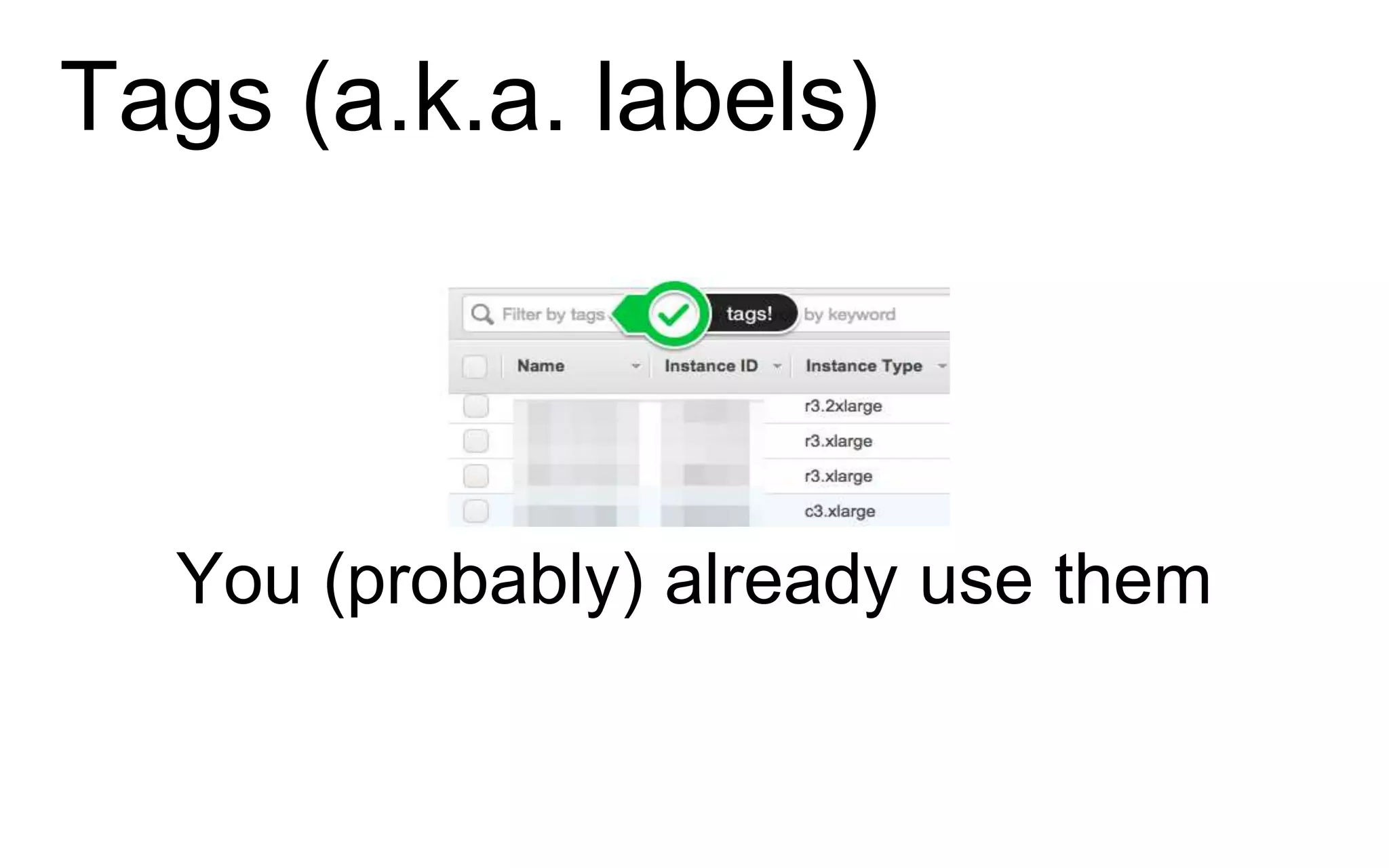 Tags (a.k.a. labels)
You (probably) already use them
 