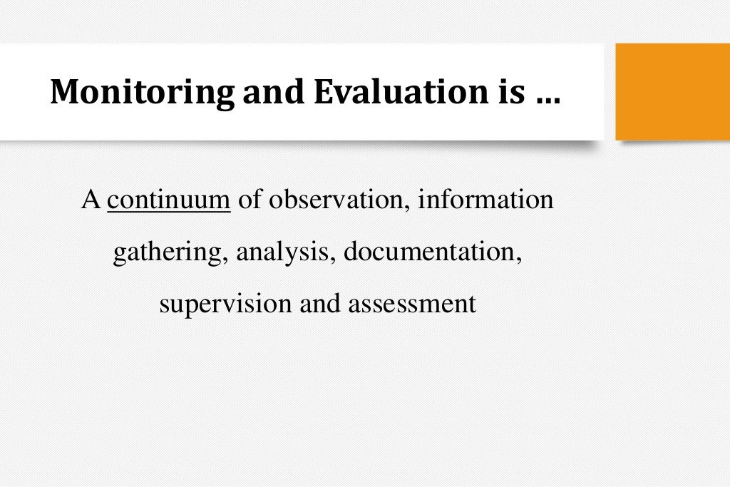 The Basics of Monitoring, Evaluation and Supervision of Health Servic…