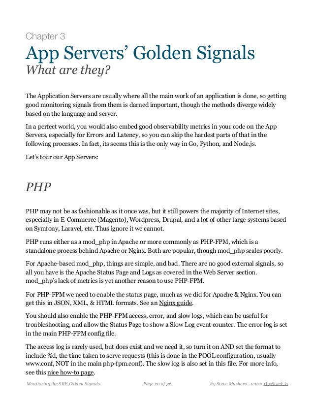 How to Monitoring the SRE Golden Signals (EBook)