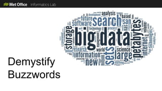 Demystify
Buzzwords
 