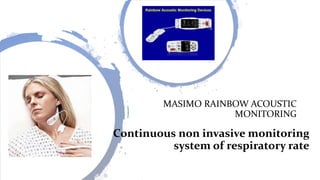 Rra Monitor Monitoring in mechanical ventilation main | PPTX