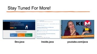 Monitoring Java Application Security with JDK Tools and JFR Events | PDF