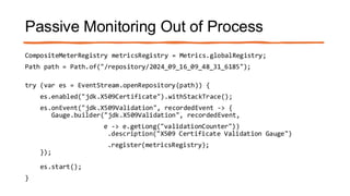 Monitoring Java Application Security with JDK Tools and JFR Events | PDF
