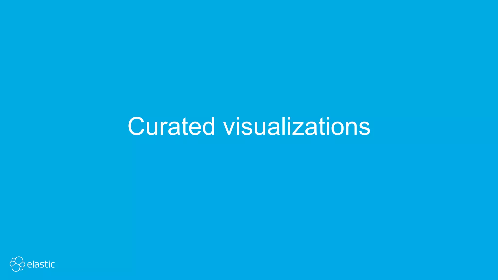 Curated visualizations
 