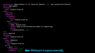 Which port to expose externally
 